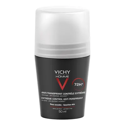 Vichy Homme Deodorant golyós dezodor roll-on az erőteljes izzadás ellen 72h