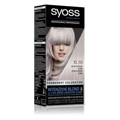 Syoss Cool Blonds tartós hajfesték árnyalat Cool platinum blond