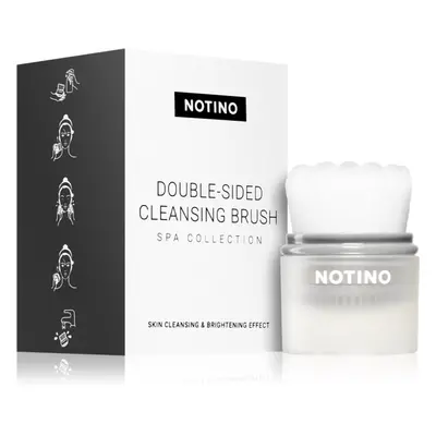 Notino Spa Collection Double-sided cleansing brush tisztító kefe arcra Grey