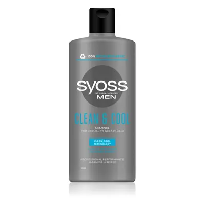 Syoss Men Clean & Cool sampon normál és zsíros hajra