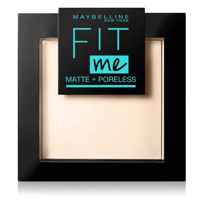 Maybelline Fit Me! Matte+Poreless mattító púder árnyalat Natural Ivory