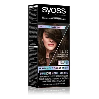 Syoss Color Metallic Collection tartós hajfesték árnyalat Bronze Coffee