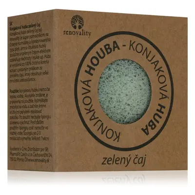 Renovality Konjac mushroom green tea tisztító szivacs normál és kombinált bőrre