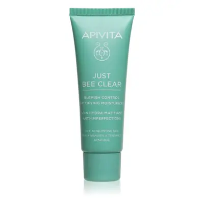 Apivita Just Bee Clear Blemish Control Moisturizer hidratáló arckrém niacinamiddal