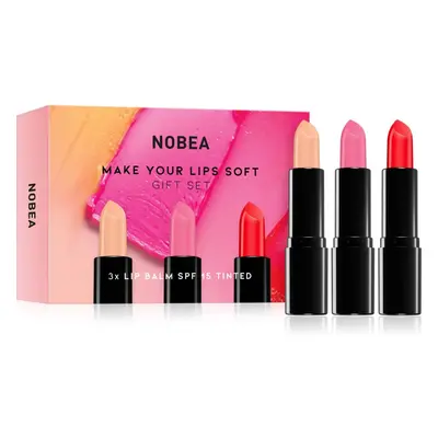 NOBEA Beauty Pleasure NOBEA Make Your Lips Soft Gift Set ajakápoló készlet ajándék kiadás