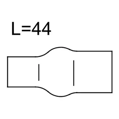 8-as számú kerámia fúvóka 12,8x44 mm (42,0300,0464)