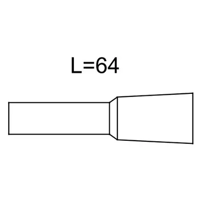 5. számú kerámia fúvóka 8,0x64 mm (42,0300,1121)