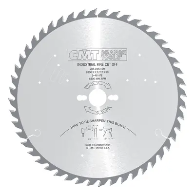 CMT ipari fűrészlap hosszanti és keresztirányú vágásokhoz - D250x3,2 d30 Z60 HW Hangszigetelt