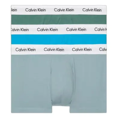 Férfi boxerek CALVIN KLEIN LOW RISE TRUNK 3PK-VIV BL, ARONA, SAGEB GRN W WH WBS