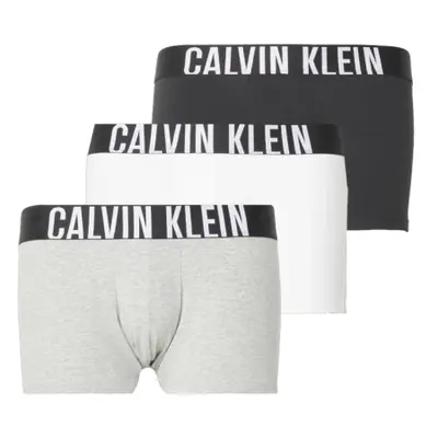 Férfi boxerek CALVIN KLEIN TRUNK 3PK-BLACK GREY HEATHER WHITE