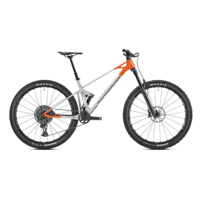 Mountain bike MONDRAKER Raze Carbon R, racing silver orange