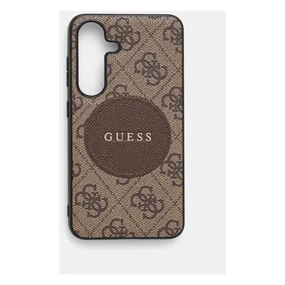 Guess telefon tok Samsung Galaxy S25 barna, GUHMS25SP4PGRSGW
