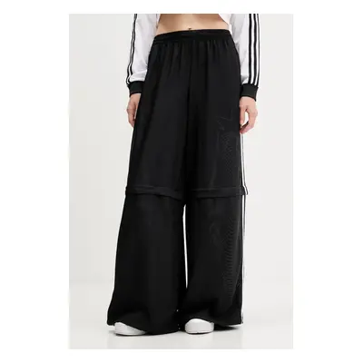 adidas Originals melegítőnadrág Oversized Trackpants fekete, nyomott mintás, KE9783