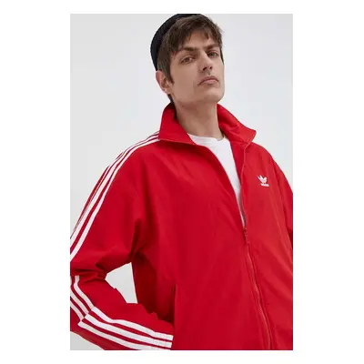 adidas Originals felső Adicolor Woven Firebird Track Top piros, férfi, mintás, IT2495