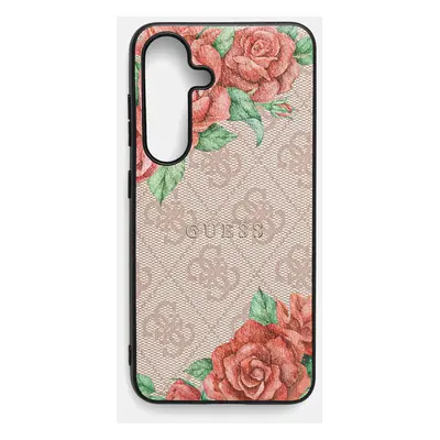 Guess telefon tok Samsung Galaxy S25 rózsaszín, GUHMS25SP4ROPEMCP