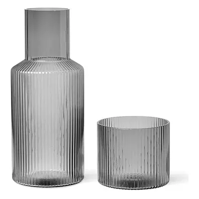ferm LIVING üveg kancsó Ripple Small Carafe Set