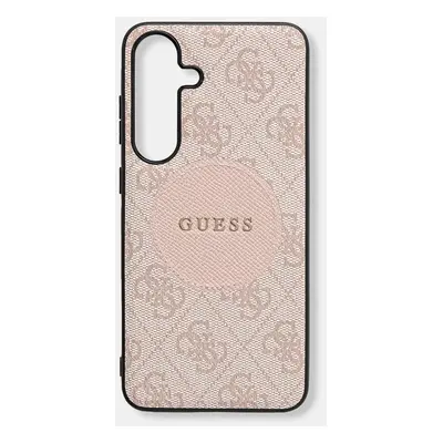 Guess telefon tok Samsung Galaxy S25+ rózsaszín, GUHMS25MP4PGRSGP