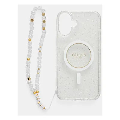 Guess telefon tok iPhone 16 Plus 6.7 átlátszó, GUHMP16MHGCRELST