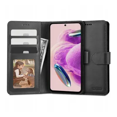 Tech-Protect Wallet könyv tok Xiaomi Redmi Note 12S, fekete