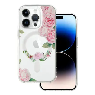 MG Flower MagSafe tok iPhone 13 Pro, pink flower