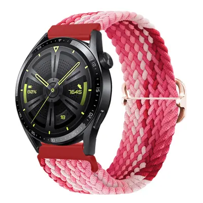 BStrap Elastic Nylon szíj Huawei Watch GT2 42mm, strawberry (SSG024C1107)