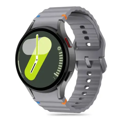 Tech-Protect Silicone Sport szíj Samsung Galaxy Watch 4 / 5 / 5 Pro / 6 / 7 / FE, crayon grey