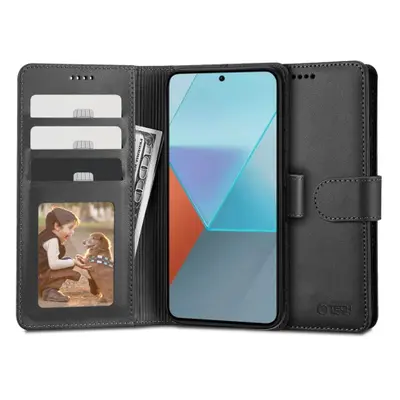 Tech-Protect Wallet könyv tok Xiaomi Redmi Note 13 4G, fekete