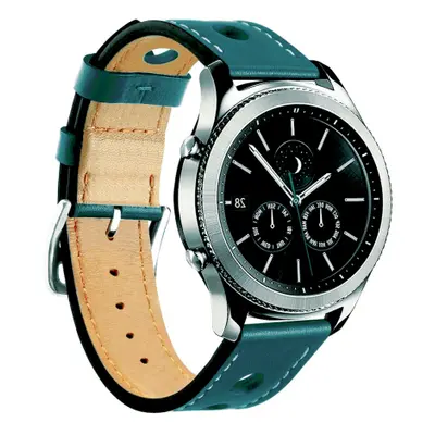 BStrap Leather Italy szíj Garmin Vivoactive 4, dark teal (SSG009C0406)