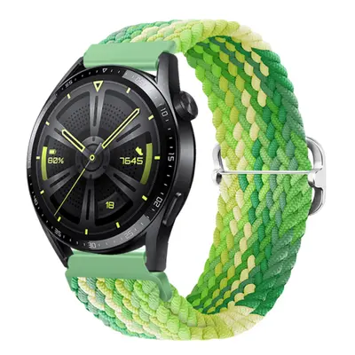 BStrap Elastic Nylon szíj Huawei Watch GT 42mm, lime (SSG025C1002)