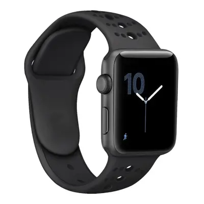 BStrap Silicone Sport szíj Apple Watch 42/44/45mm, Black (SAP007C09)