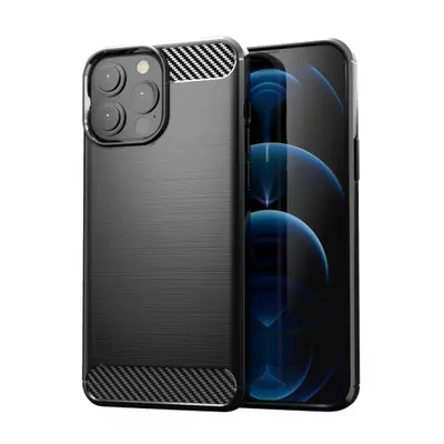 MG Carbon Case Flexible szilikon tok iPhone 13 Pro, fekete