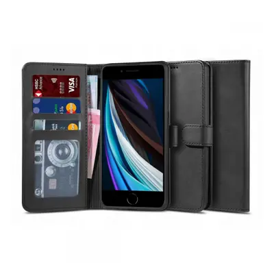 Tech-Protect Wallet könyv tok iPhone 7 / 8 / SE 2020 / 2022, fekete