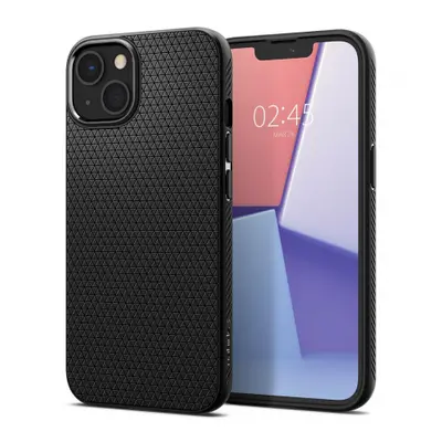 Spigen Liquid Air szilikon tok iPhone 13, fekete (ACS03519)