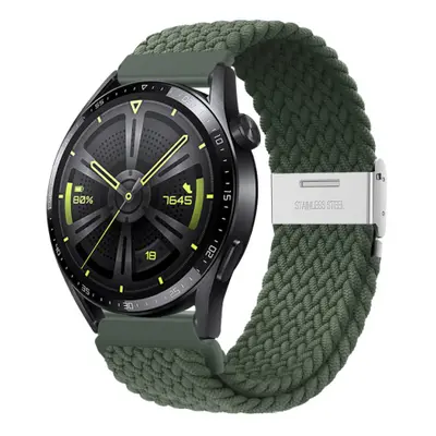 BStrap Elastic Nylon 2 szíj Huawei Watch GT/GT2 46mm, olive green (SSG027C0503)