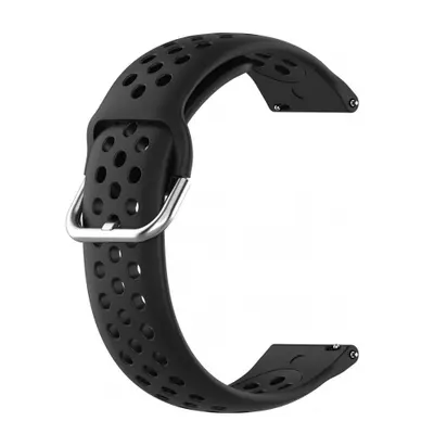 BStrap Silicone Dots szíj Garmin Vivoactive 4, black (SSG013C0906)