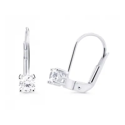 Cutie Jewellery Fehér arany fülbevaló cirkónium kövekkel Z8025-55-10-X-2