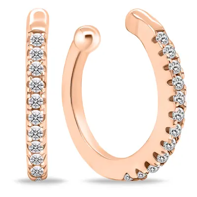 Brilio Silver Trendi bronz fülbevaló átlátszó cirkónium kövekkel EA694R