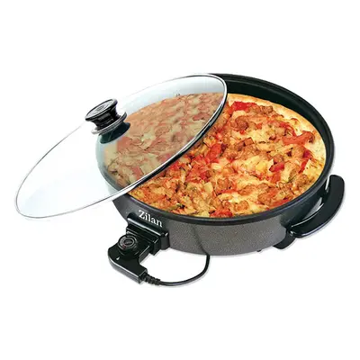 Zilan Elektromos pizza serpenyő, kerek - 36/38cm - 1500W - fekete - ZLN7870