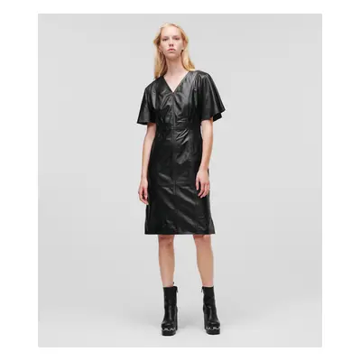 Ruha Karl Lagerfeld Leather Dress Black