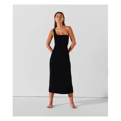 Strandruha Karl Lagerfeld Karl Dna One Shoulder Dress Black