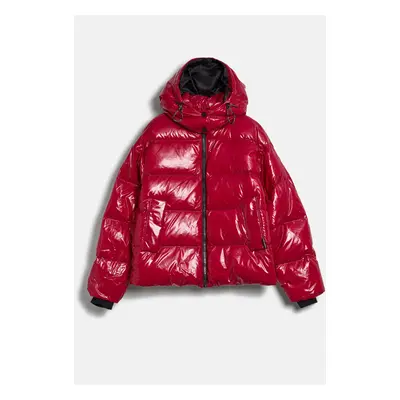 Dzseki Karl Lagerfeld Hooded Down Jacket Persian Red