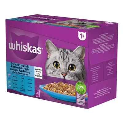 Whiskas halas tasakos eledel válogatás felnőtt macskák számára x g