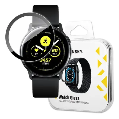 Wozinsky Watch Glass hibrid üveg, Samsung Galaxy Watch Active, fekete