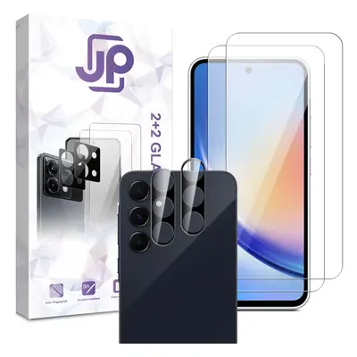 JP Combo pack, db edzett üveg és db kameraüveg készlet, Samsung Galaxy A55