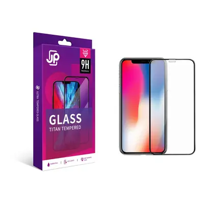 JP Titan extra tartós edzett üveg, iPhone XR / 11, fekete