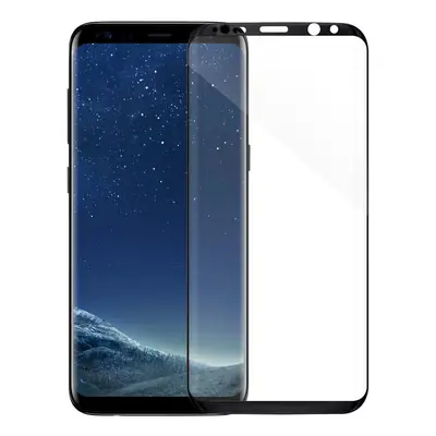 5D Edzett üveg Samsung Galaxy S8 PLUS telefonhoz, fekete