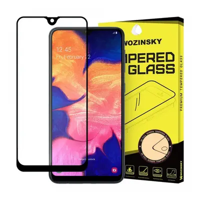 5D Edzett üveg Samsung Galaxy A10 telefonhoz, fekete