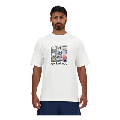 New Balance Hoops graphic t-shirt Pólók / Galléros Pólók Fehér