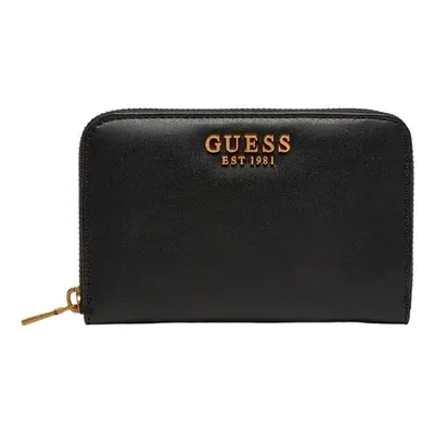 Guess LAUREL SLG MEDIUM ZIP AROUND Pénztárcák Fekete