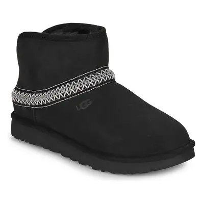 UGG CLASSIC MINI CRESCENT Csizmák Fekete